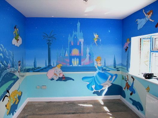 Cinderella-Theme-Kids-Murals-Design-527x395