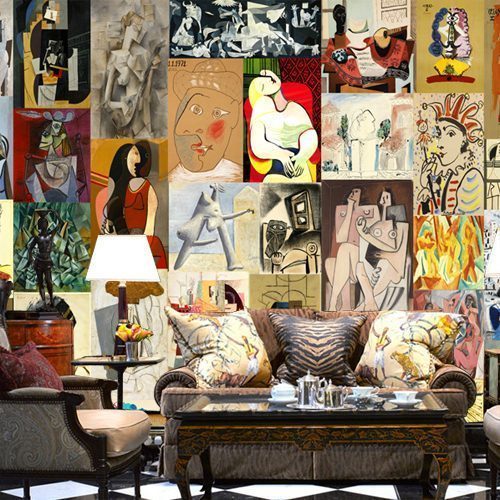 Mural-Picasso-painting-the-living-room-large-mural-wallpaper-Cafe-Bar-Restaurant-Lounge-KTV-wallpaper