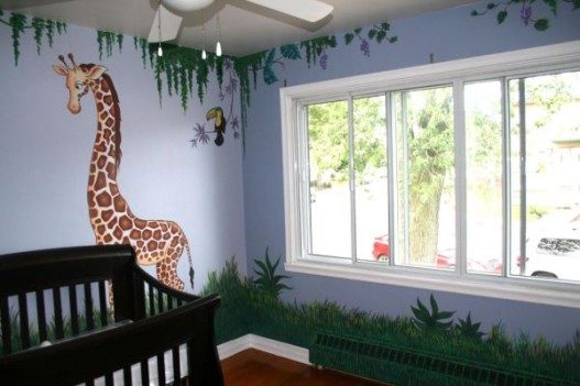 Nice-Jungle-Nursery-Wall-Murals-Theme-527x351