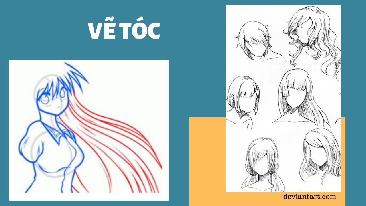Cách vẽ anime nữ : Bước 4 ( Nguồn internet )