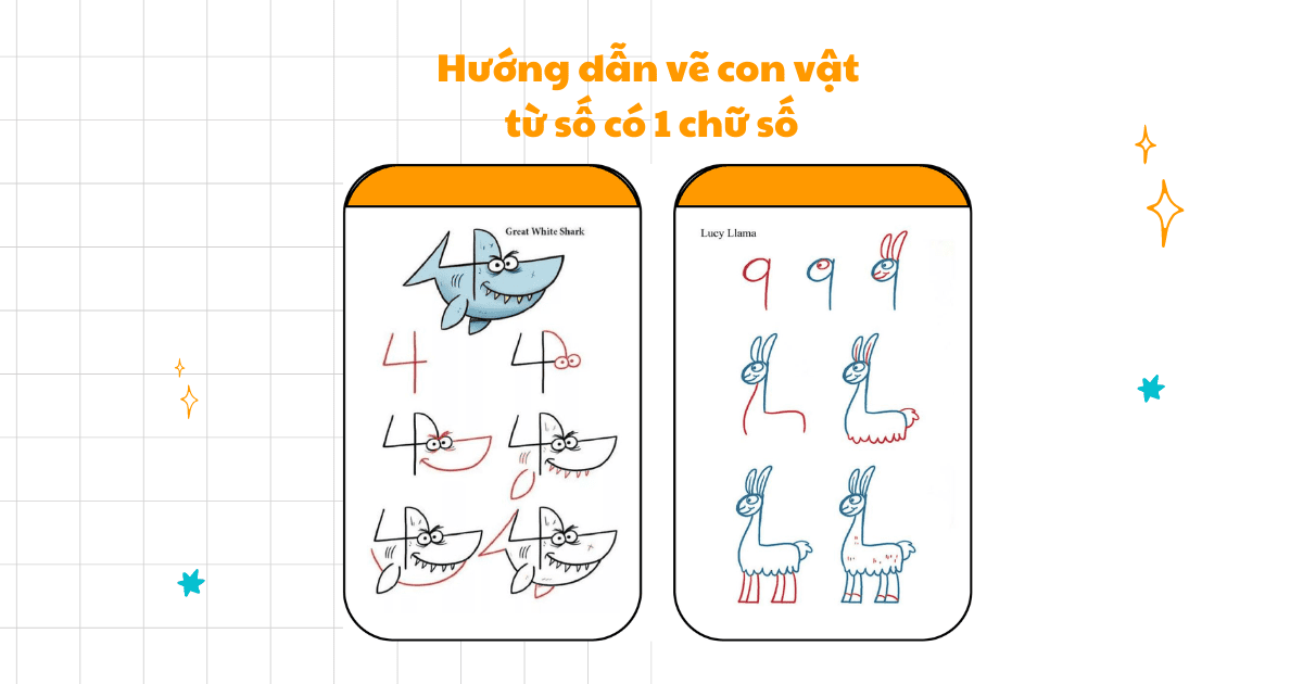 Hướng dẫn vẽ con vật cực đơn giản cho bé  QuanTriMangcom